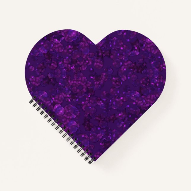 Cuaderno Confeti morado (Anverso)