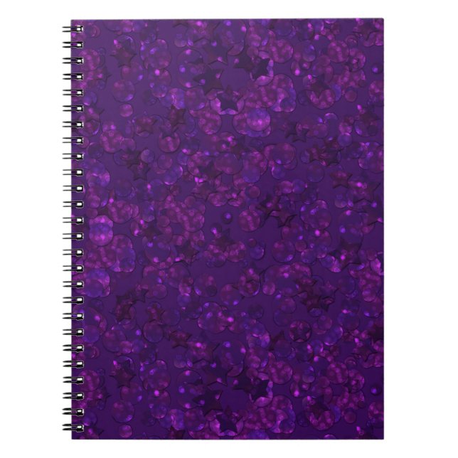 Cuaderno Confeti morado (Frente)