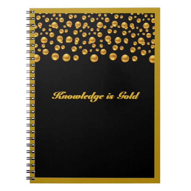 Cuaderno Confetti dorado (Frente)