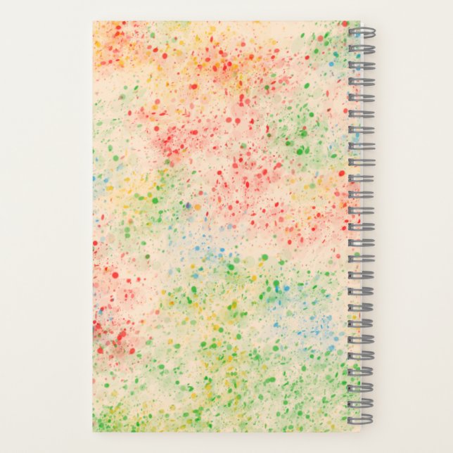 Cuaderno Confetti Pattern Notebook (Reverso)