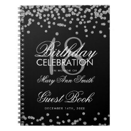 Cuaderno Confetti, Purpurina del Libro de Invitados de Cump