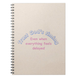 Cuaderno Confía en Dios.... Tipografía cristiana basada en