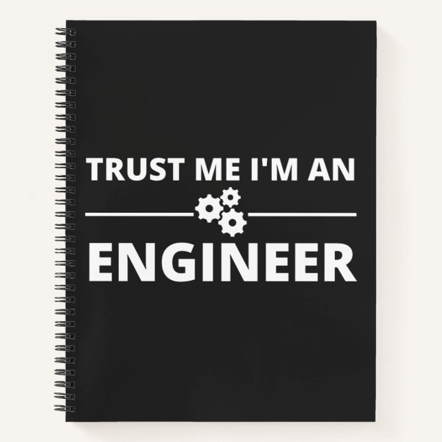 Cuaderno Confía en mí, soy ingeniero (Anverso)