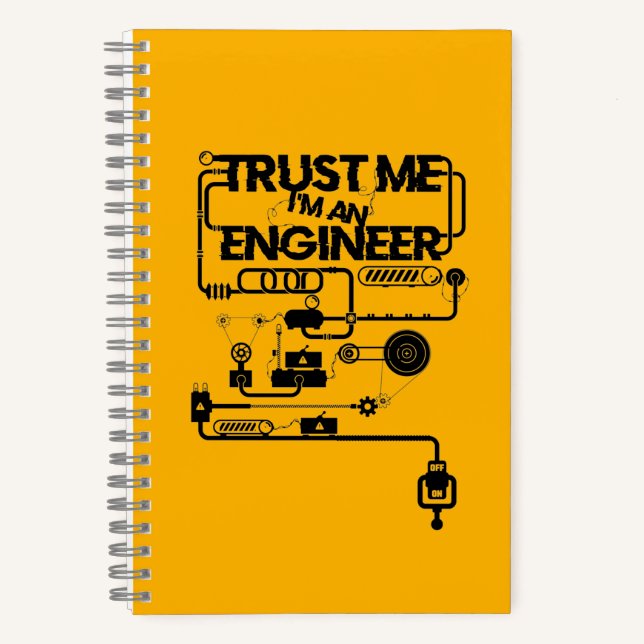 Cuaderno Confía en mí. Soy ingeniero (Anverso)