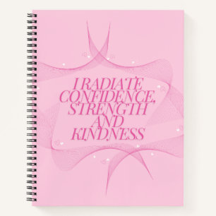 Cuaderno Confianza, amabilidad, espiritual, inspiracional