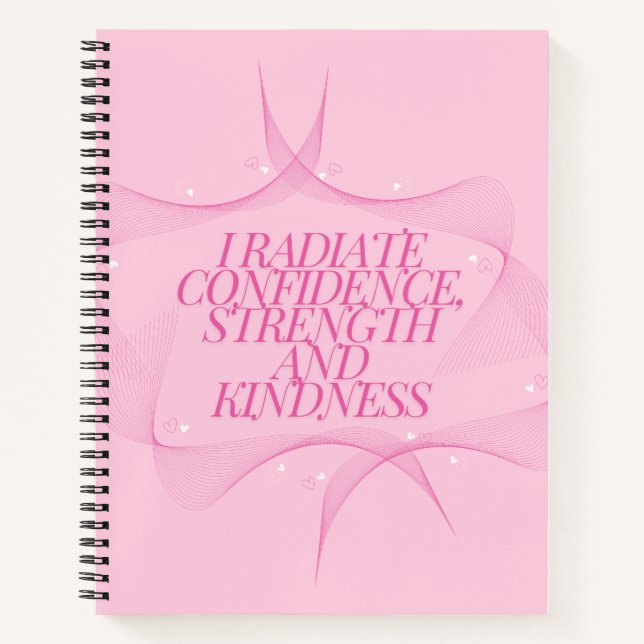 Cuaderno Confianza, amabilidad, espiritual, inspiracional (Anverso)
