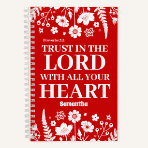 Cuaderno Confianza personalizada en el Lord Christian Journ