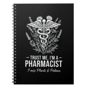 Cuaderno Confíe en Mí, Soy un Farmacéutico Apotecario Vinta