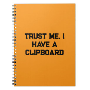 Cuaderno Confíen en mí, tengo una tablilla de apuntes