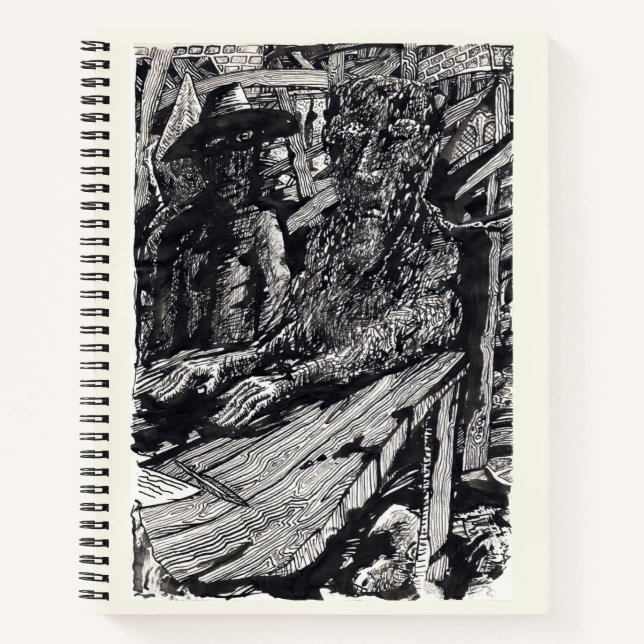 Cuaderno "¡Confiesa!", dibujo de tinta india (Anverso)