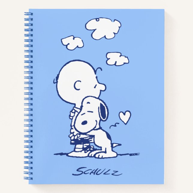 Cuaderno Confort y seguridad | Charlie y Snoopy Hug (Anverso)