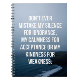 Cuaderno Confunda mi cita del silencio