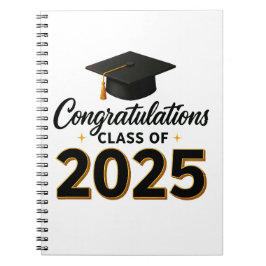 Cuaderno Congratulations Class of 2025