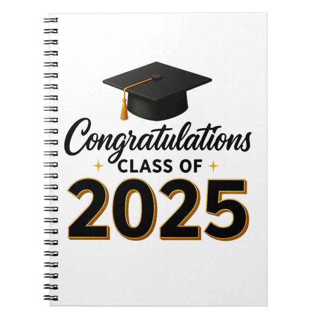 Cuaderno Congratulations Class of 2025 (Frente)