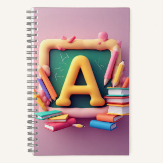 Cuaderno 🖍️ Conjunto de aprendizaje escolar de letra monog