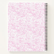 Conjunto de carpetas abstractas rosadas para ofici