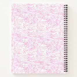 Cuaderno Conjunto de carpetas abstractas rosadas para ofici