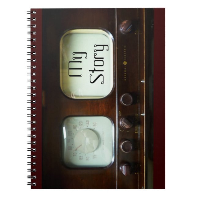 Cuaderno Conjunto de radio y televisión personalizado de lo (Frente)