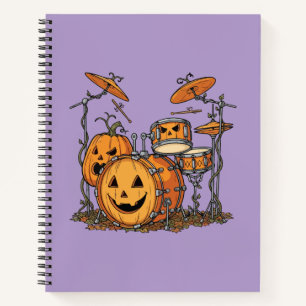 Cuaderno Conjunto de tambores de calabaza de Halloween