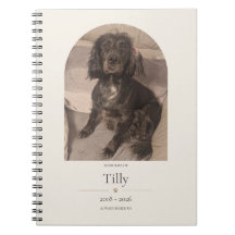 Cuaderno conmemorativo personalizado para mascotas