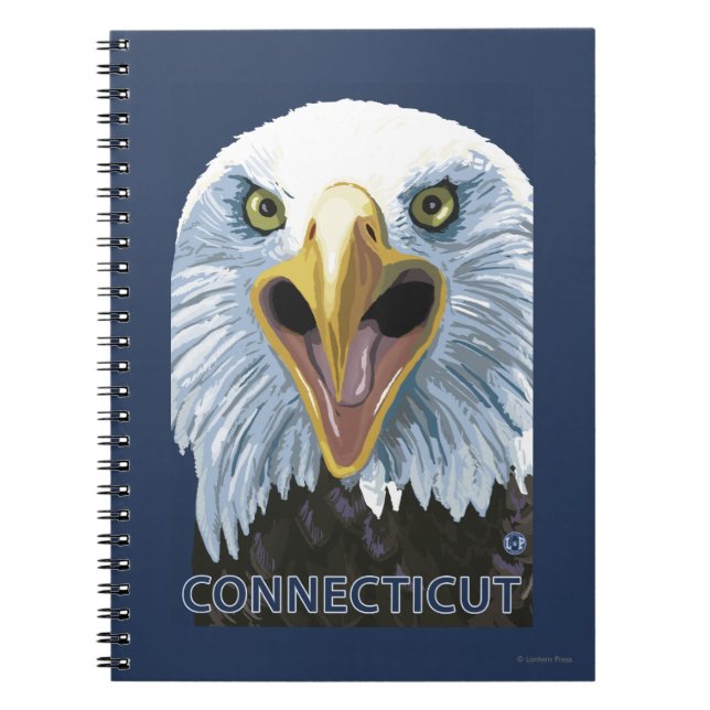 Cuaderno ConnecticutEagle Arriba Cerrar (Frente)