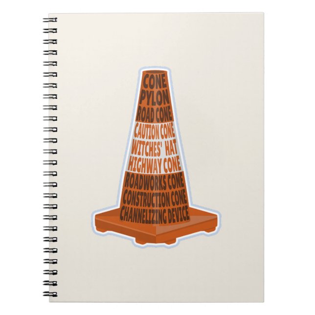 Cuaderno Cono de carretera Naranja Taraffic (Frente)