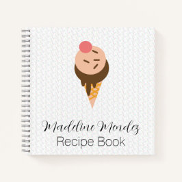 Cuaderno Cono de helado con sprinkles para niños 