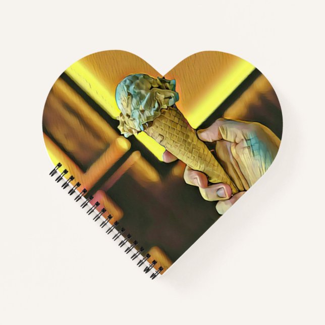 Cuaderno Cono de helado vintage (Anverso)