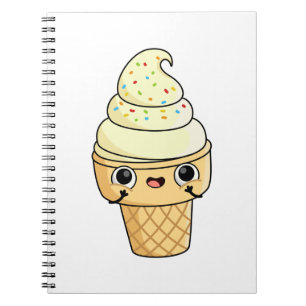 Cuaderno Cono de hielo kawaii