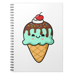 Cuaderno Cono de hielo kawaii