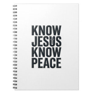 Cuaderno Conoce a Jesús Conoce la Paz Tipografía Cristiana 