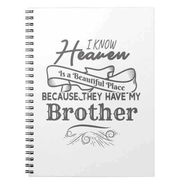 Cuaderno Conoce el hermoso lugar del cielo que tienen a mi  (Frente)