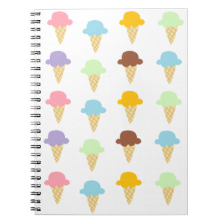 Cuaderno Conos de helado coloridos