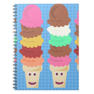 Cuaderno Conos de helado estupendos del apilador