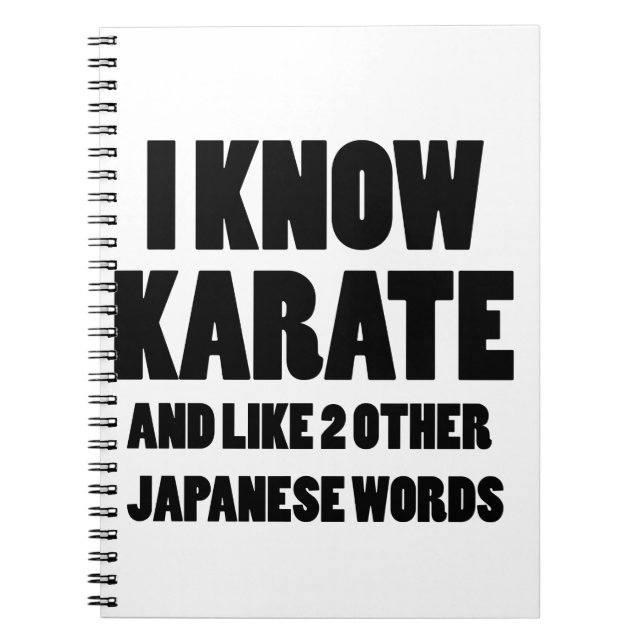 Cuaderno Conozco karate (Frente)