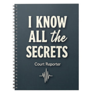Cuaderno Conozco todos los secretos — Redactor judicial