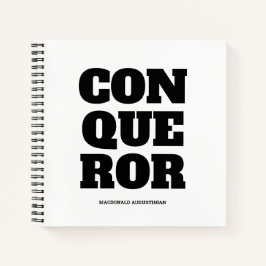 Cuaderno CONQUEROR Bloc de notas cristiano