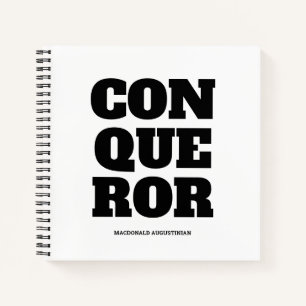 Cuaderno CONQUEROR Motivación personalizada