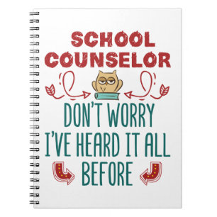 Cuaderno Consejero Escolar Divertido Ya Lo He Escuchado Tod