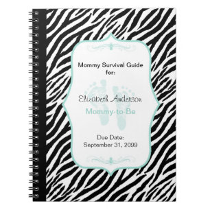 Cuaderno Consejo elegante de la mamá de la cebra de la