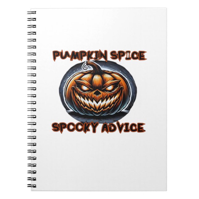 Cuaderno Consejos espeluznantes sobre las especias de calab (Frente)