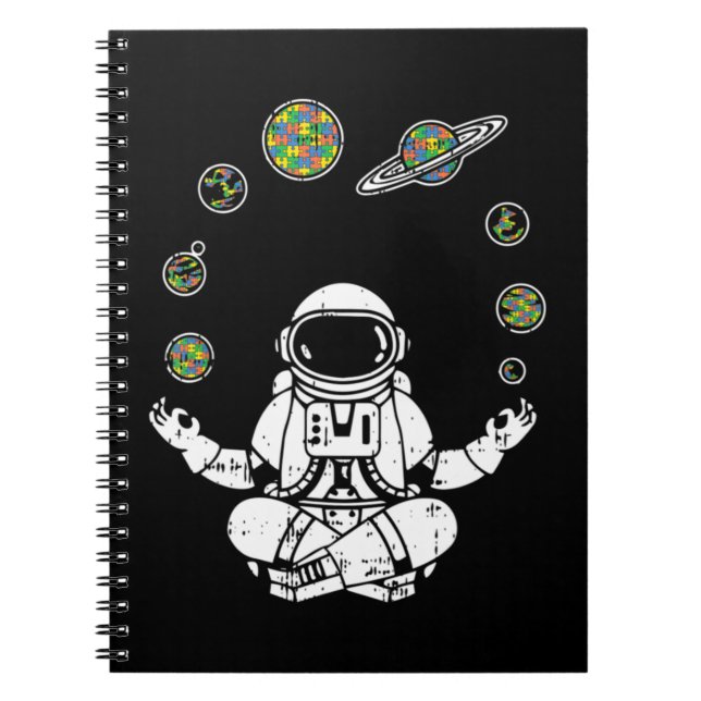 Cuaderno Consigue esta camiseta de astronauta de yoga como  (Frente)