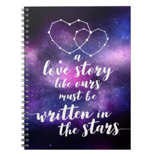 Cuaderno Constelación Boda Galaxy Escrita En Las Estrellas