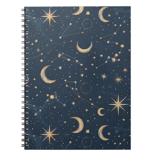 Cuaderno Constelación celeste - Noche estrellada (1) (Frente)