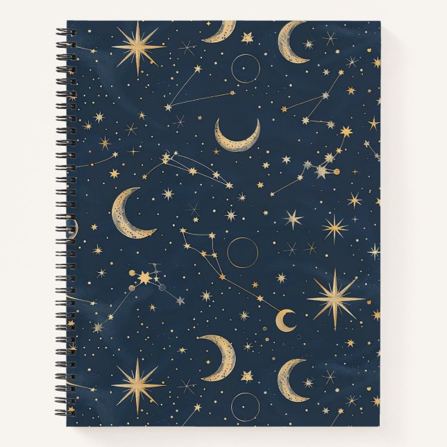 Cuaderno Constelación celeste - Noche estrellada (1) (Anverso)