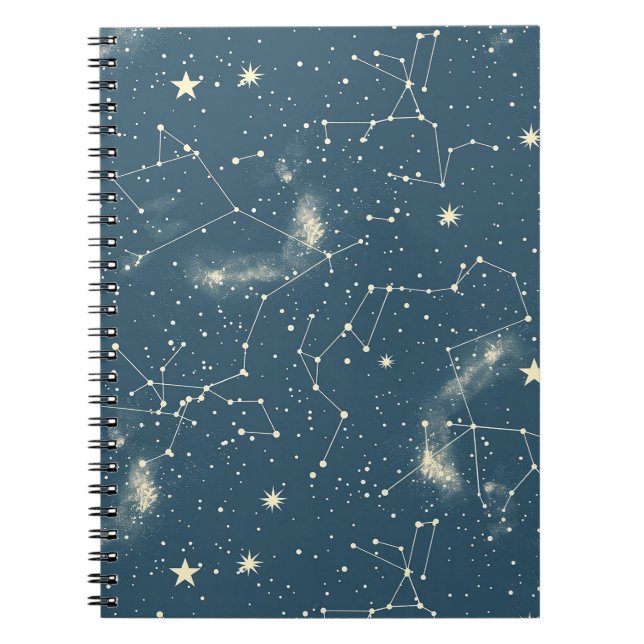 Cuaderno Constelación celeste - Noche estrellada (2) (Frente)