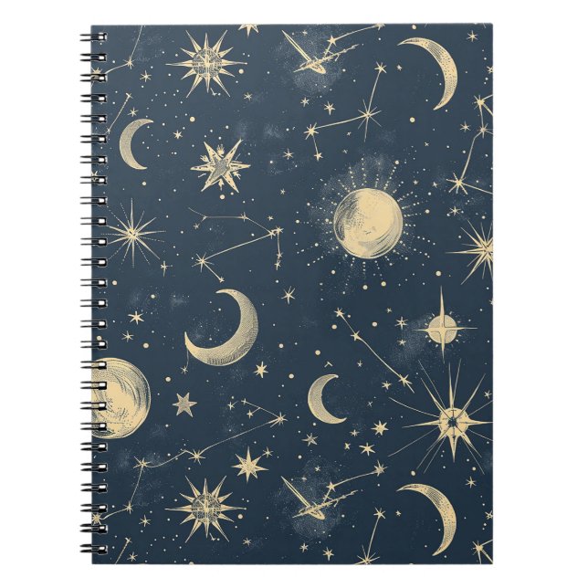 Cuaderno Constelación celeste - Noche estrellada (3) (Frente)