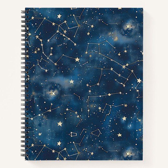 Cuaderno Constelación celeste - Noche estrellada (6) (Anverso)