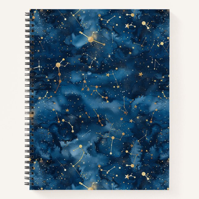 Cuaderno Constelación celeste - Noche estrellada (7) (Anverso)