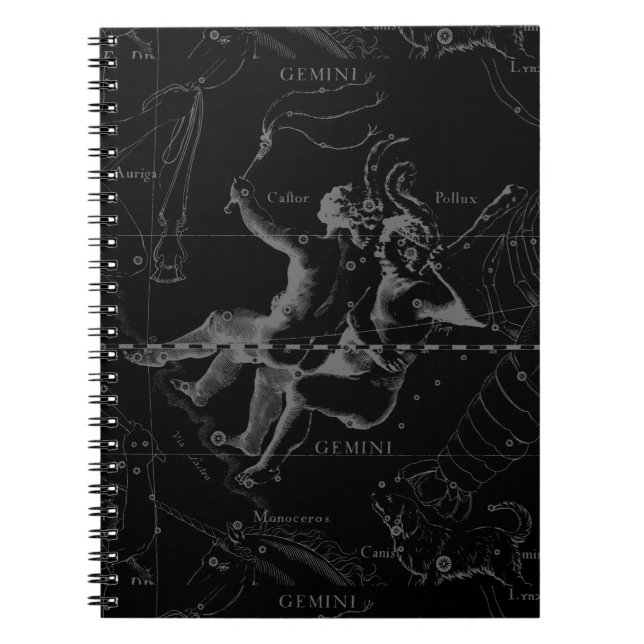 Cuaderno Constelación de Gemini Zodiac Hevelius 1690 (Frente)